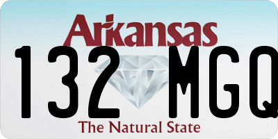 AR license plate 132MGQ