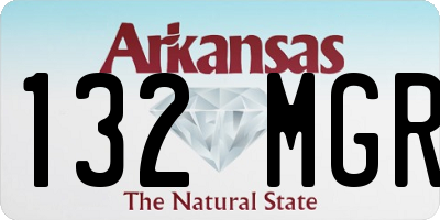 AR license plate 132MGR