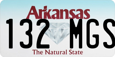 AR license plate 132MGS