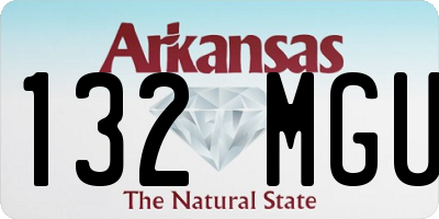 AR license plate 132MGU