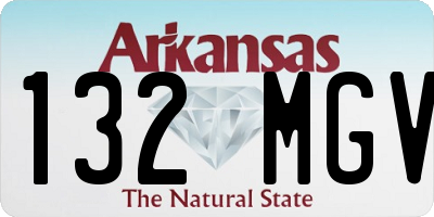 AR license plate 132MGV