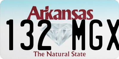 AR license plate 132MGX