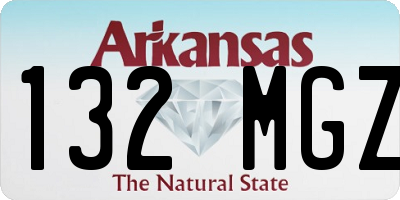 AR license plate 132MGZ