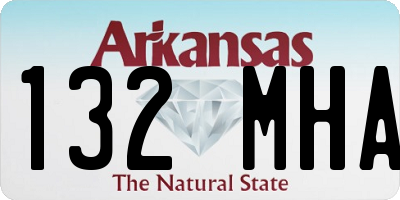 AR license plate 132MHA