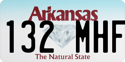 AR license plate 132MHF