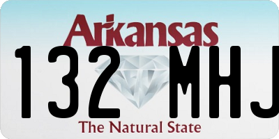AR license plate 132MHJ