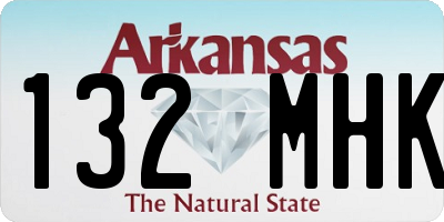 AR license plate 132MHK