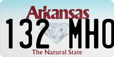 AR license plate 132MHO
