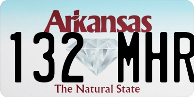 AR license plate 132MHR