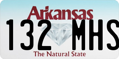 AR license plate 132MHS