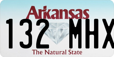 AR license plate 132MHX