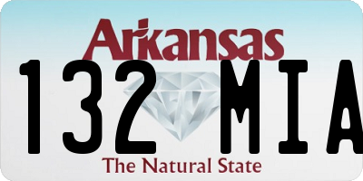 AR license plate 132MIA