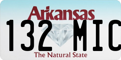 AR license plate 132MIC