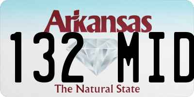 AR license plate 132MID