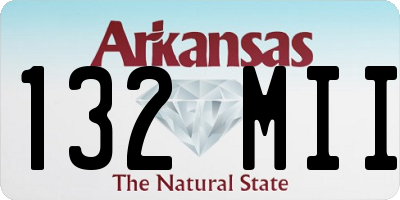 AR license plate 132MII