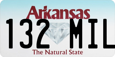 AR license plate 132MIL