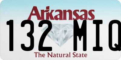 AR license plate 132MIQ