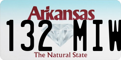 AR license plate 132MIW