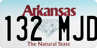 AR license plate 132MJD