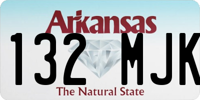 AR license plate 132MJK