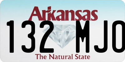 AR license plate 132MJO