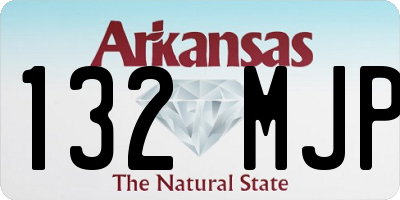 AR license plate 132MJP