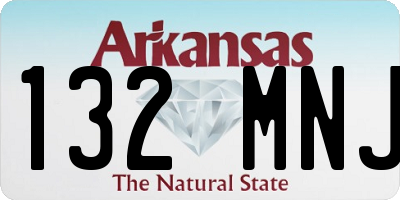 AR license plate 132MNJ