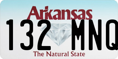 AR license plate 132MNQ