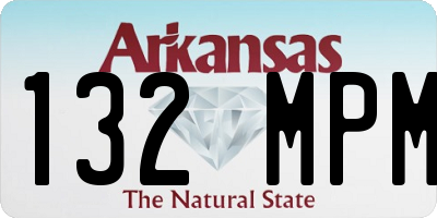 AR license plate 132MPM