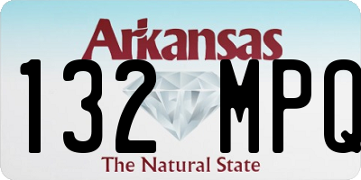 AR license plate 132MPQ