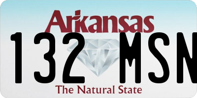 AR license plate 132MSN