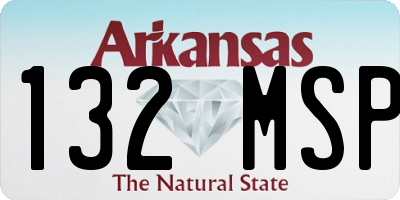 AR license plate 132MSP