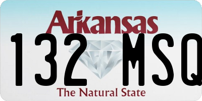 AR license plate 132MSQ