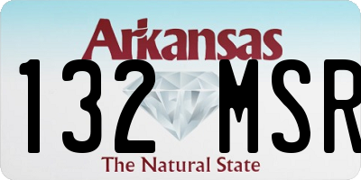 AR license plate 132MSR