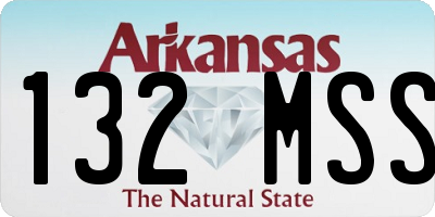 AR license plate 132MSS