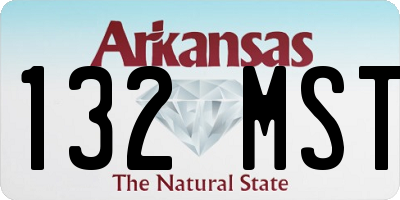 AR license plate 132MST