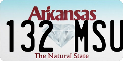 AR license plate 132MSU