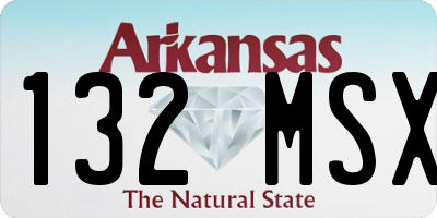 AR license plate 132MSX
