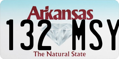 AR license plate 132MSY