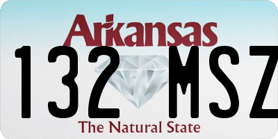 AR license plate 132MSZ