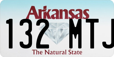 AR license plate 132MTJ