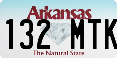 AR license plate 132MTK
