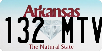 AR license plate 132MTV
