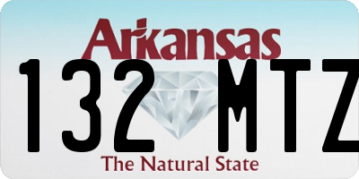 AR license plate 132MTZ