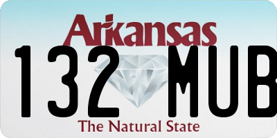 AR license plate 132MUB