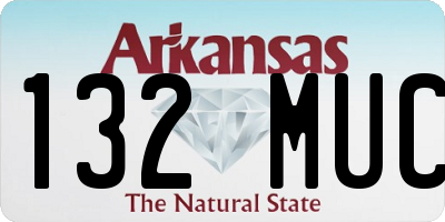 AR license plate 132MUC
