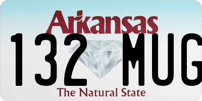 AR license plate 132MUG