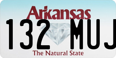 AR license plate 132MUJ