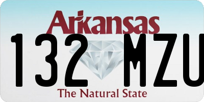 AR license plate 132MZU