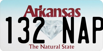 AR license plate 132NAP